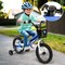 Kids Balance Bike with Adjustable Handbrake and Saddle Height Carbon Steel Frame